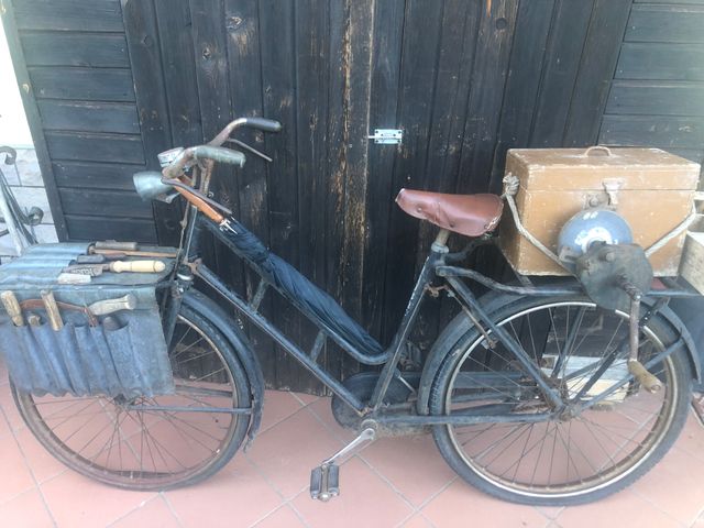 Bicicletta dell'arrotino degli antichi mestieri