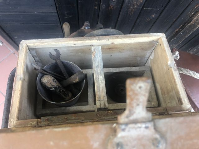 Bicicletta dell'arrotino degli antichi mestieri