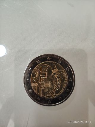 Moneda 2€ Francia 2020 Charles De Gaulle