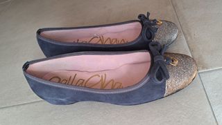 Bailarinas Callaghan 40 - negras y doradas