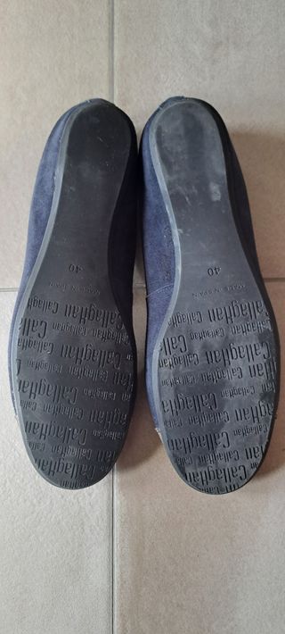 Bailarinas Callaghan 40 - negras y doradas