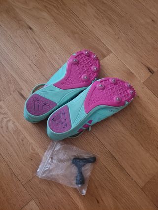 Zapatillas Adidas turquesa-rosa