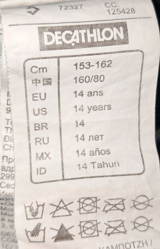 Traje neopreno niña 12-14 años