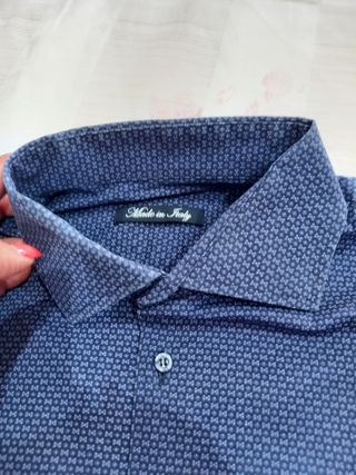 2 Camicie Uomo Blu Slim Fit XL