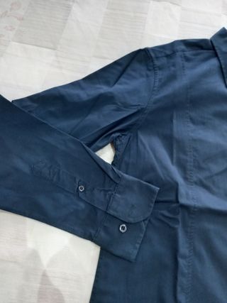 2 Camicie Uomo Blu Slim Fit XL