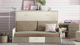 CAMA ABATIBLE CON SOFÁ SONRIE