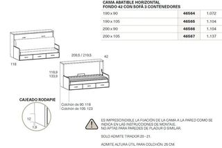 CAMA ABATIBLE CON SOFÁ SONRIE