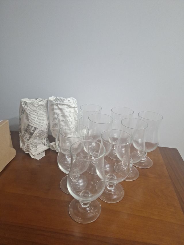 11 Copas Cristal Transparente