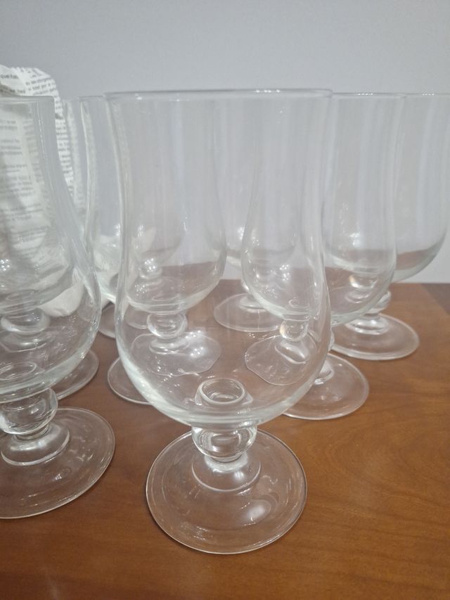 11 Copas Cristal Transparente