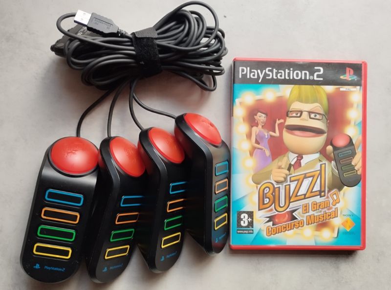 Imagen de BUZZERS PS2+JUEGO EL GRAN CONCURSO MUSICAL 