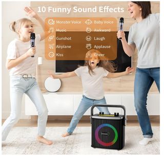 Macchina karaoke microfono bluetooth altoparlante