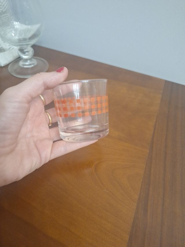 Vasos chupito vintage naranja