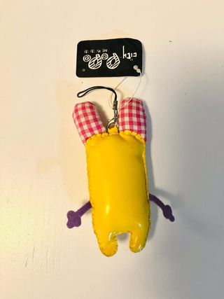 Llavero peluche Ethnic Poo conejo amarillo kawaii