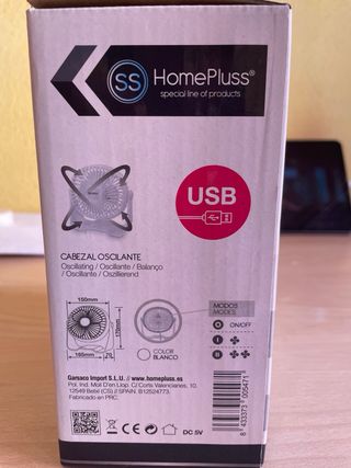Mini ventilador USB HomePlus