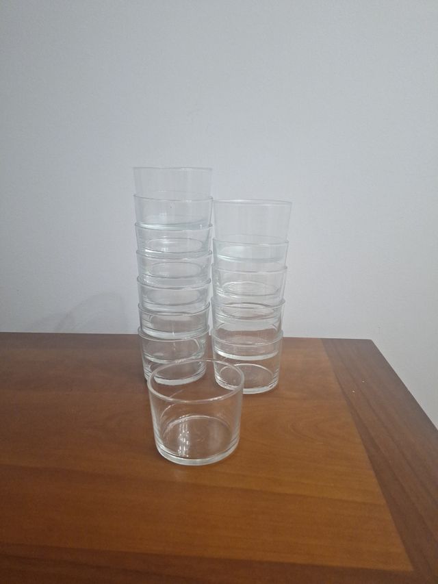 13 Vasos Leroy Merlin - Vidrio Transparente