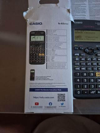 Casio fx-82SPXII Calculadora + Manuales