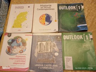 Libros de 1 de bachillerato del miguel Fernández
