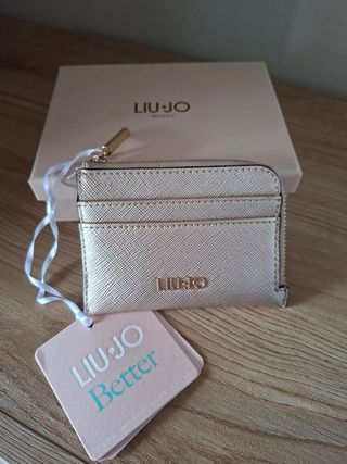 Porta carte Liu Jo beige