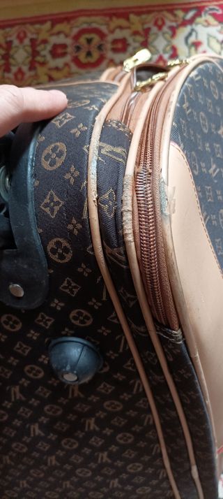 Borsa viaggio beige&marrone