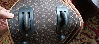 Borsa viaggio beige&marrone