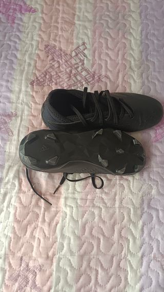 Botas fútbol niño Adidas - Negras