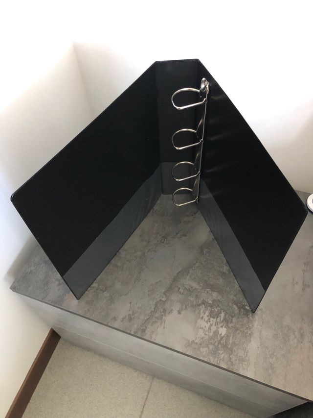 10 raccoglitori anelli neri A4 personalizzabili