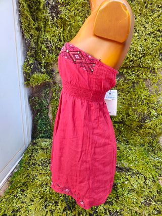 NUEVO-Vestido Bershka rojo - Talla M-867