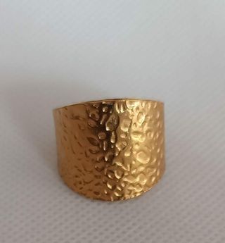 Anillo dorado acero inoxidable