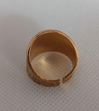 Anillo dorado acero inoxidable