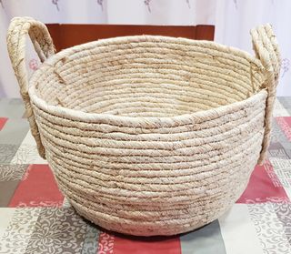 Cesta Mimbre Canasta Panera Picnic Maceta Jardín 