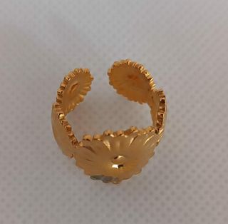 Anillo dorado acero inoxidable