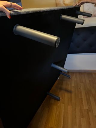 Somier tapizado 150x190cm - Gris
