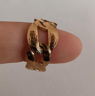 Anillo cadena oro - dorado