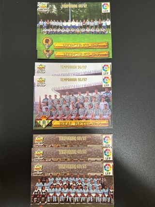 Cromos Temporada 96-97: Hercules, Betis y Celta