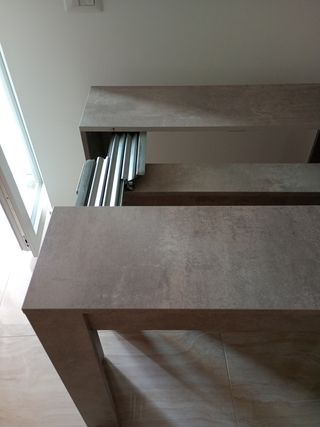 Tavolo Consolle Allungabile Grigio