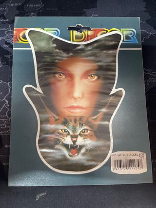 Pegatina Gato años 90 - Retro