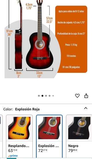 Guitarra clásica infantil