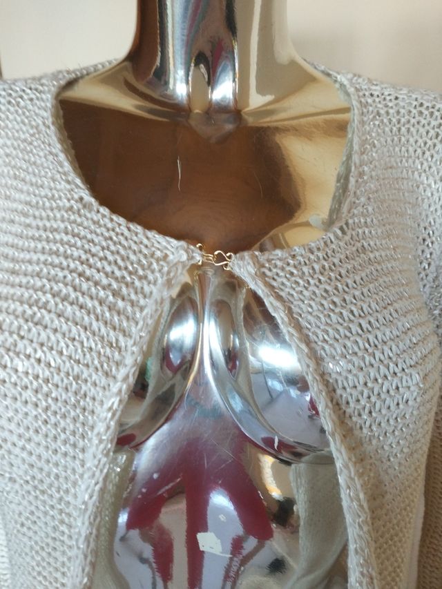  Cardigan lungo beige Siste's tg unica