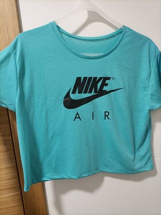 Camiseta Nike Air turquesa