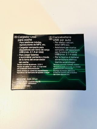Cargador Coche USB SilverCrest - Nuevo