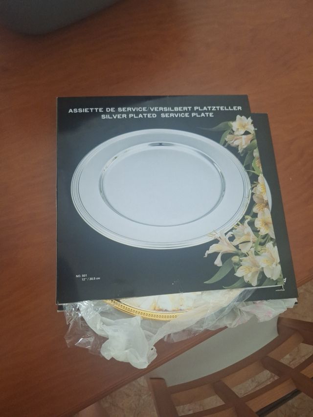 Plato servicio plata 30.5cm