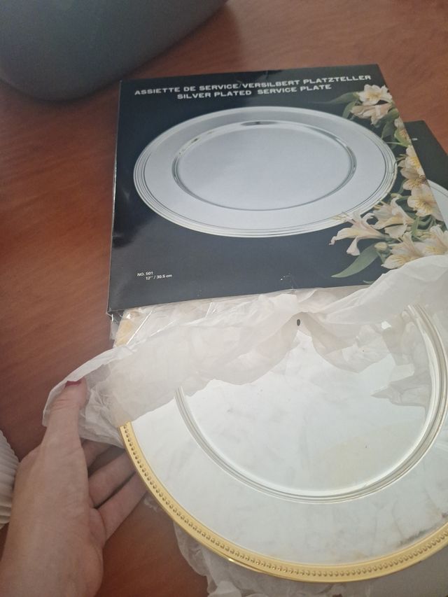 Plato servicio plata 30.5cm