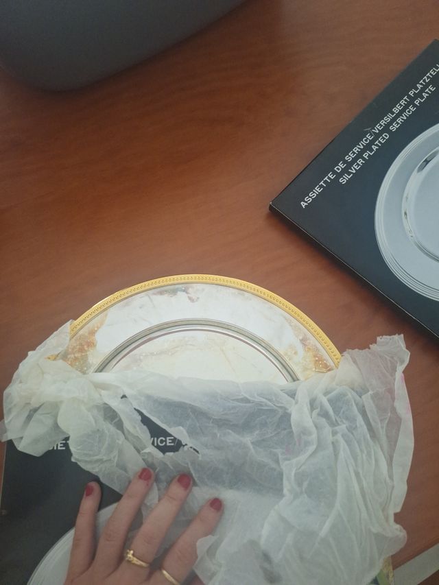 Plato servicio plata 30.5cm