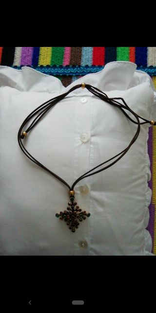 Collar cruz multicolor