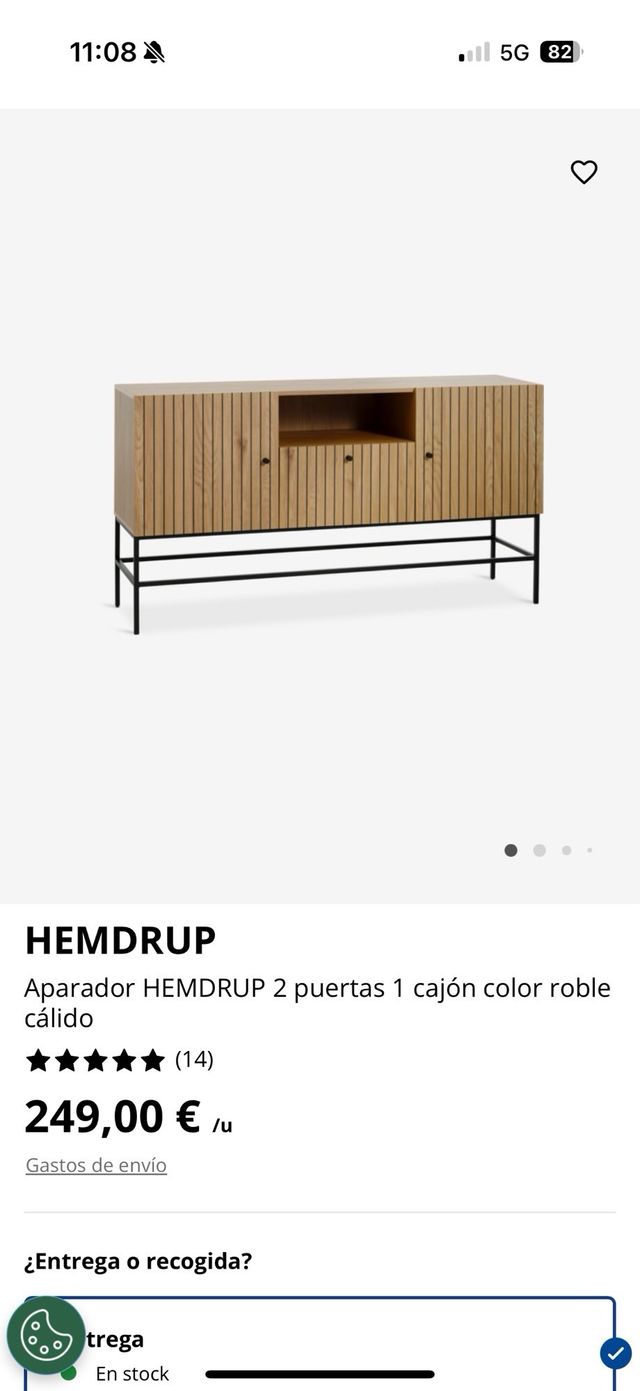 Aparador madera-metal estilo nórdico