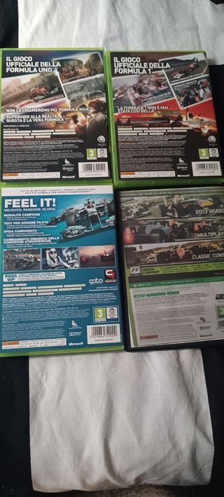 4 giochi F1 Xbox 360 (2010-2013) ita 
