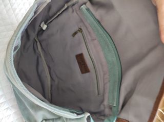 Mochila bandolera vintage azul