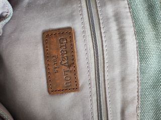 Mochila bandolera vintage azul