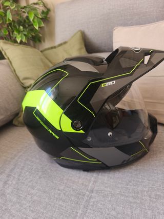Casco moto C80 - Negro/Amarillo