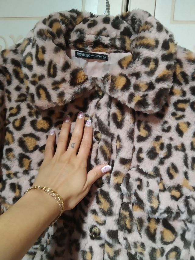 Pelliccia Leopardo Dolls Kill Rosa Nuova Giacchett